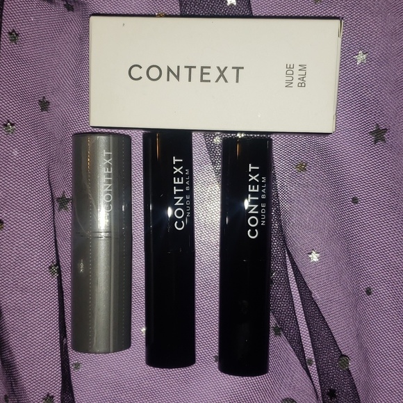 3 Context Skin Lip Makeup 2- Nude Balms & a matte lipstick - Picture 1 of 8